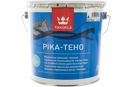 Купить Краска для деревяных фасадов TIKKURILA PIKA-TEHO содержащая масло База А 2,7 л фото №2