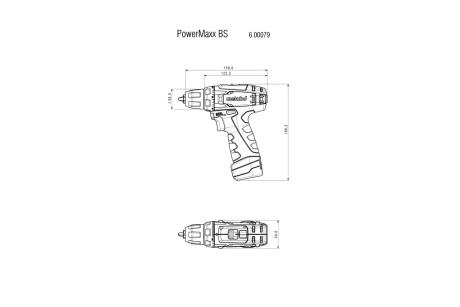 Купить Дрель аккумуляторная Metabo PowerMaxx BS 10.8 В   600079550 фото №3